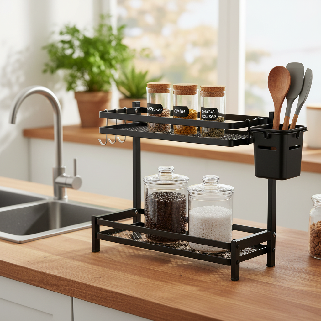 Organizador Cocina - Lifestyle con cubo negro